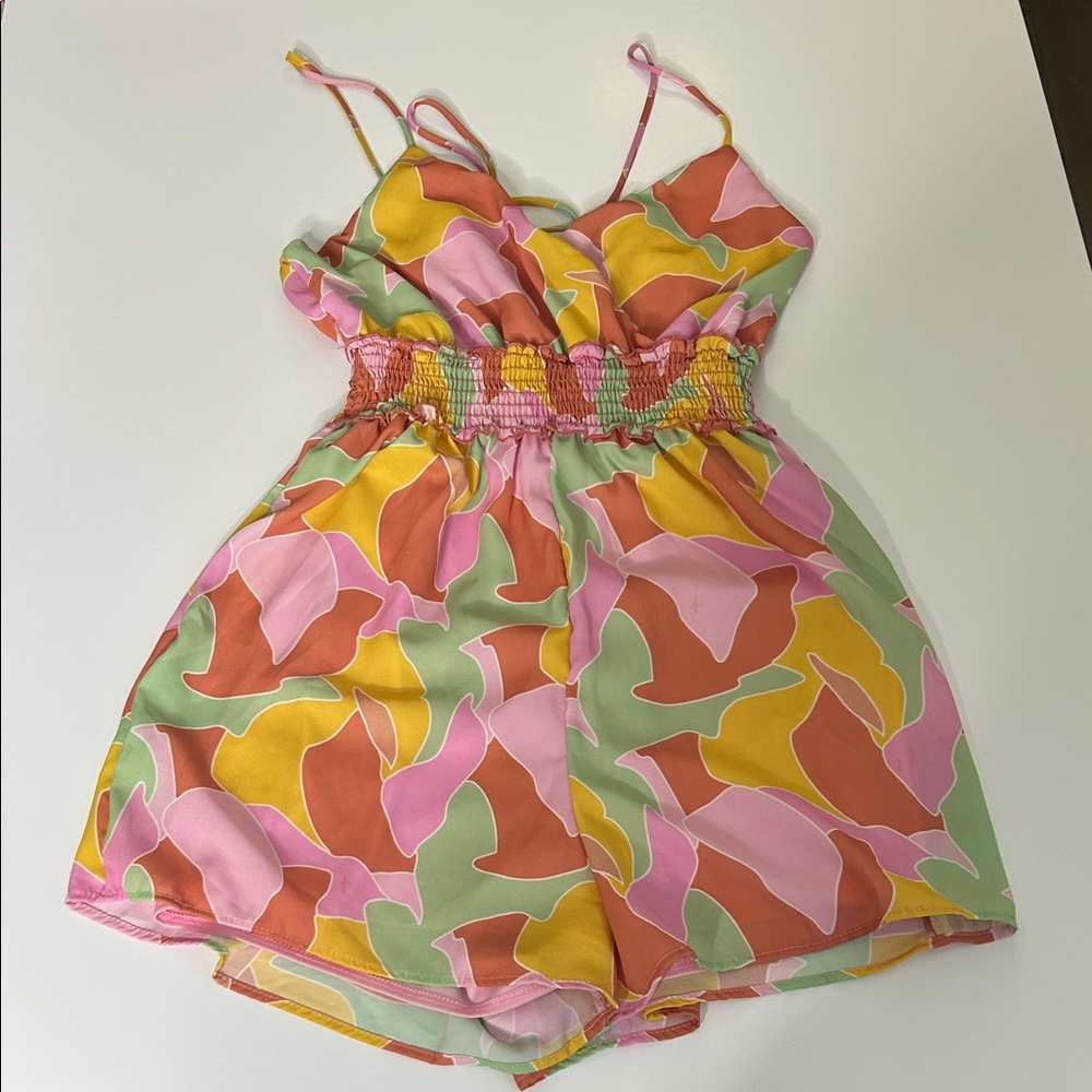 Colorful Camouflage Romper